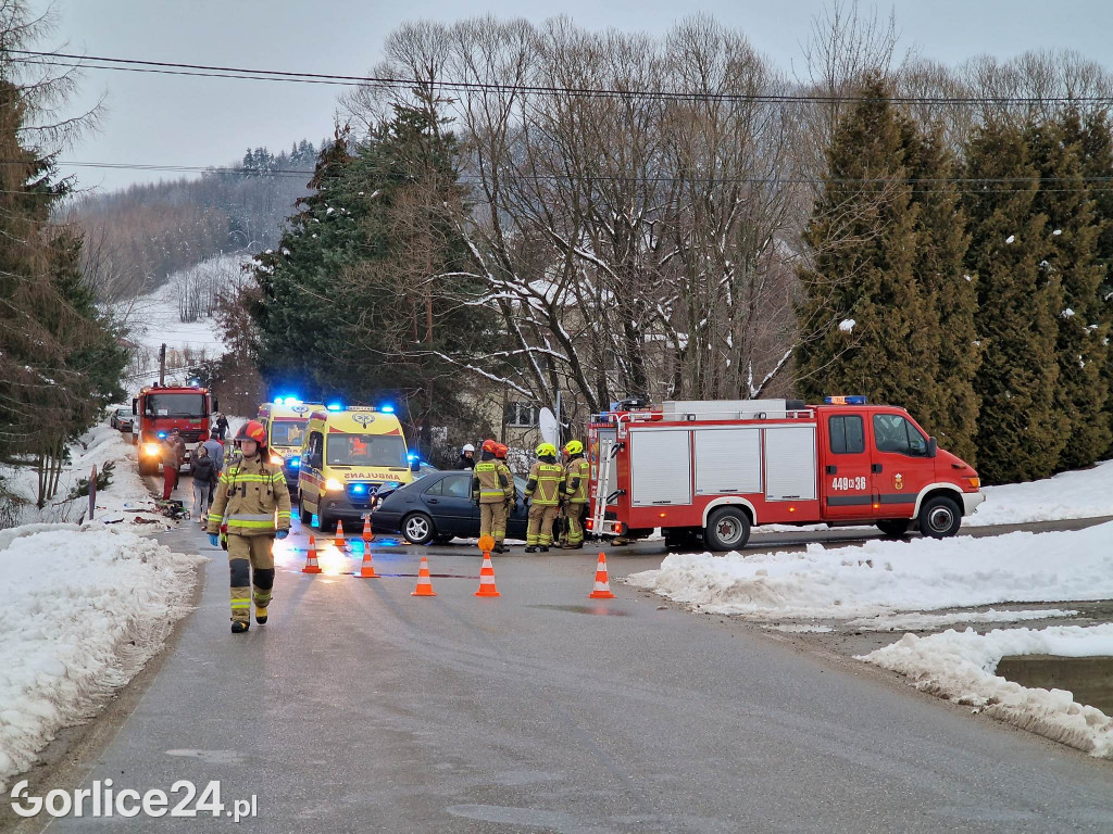 Wypadek w miejscowości Łosie