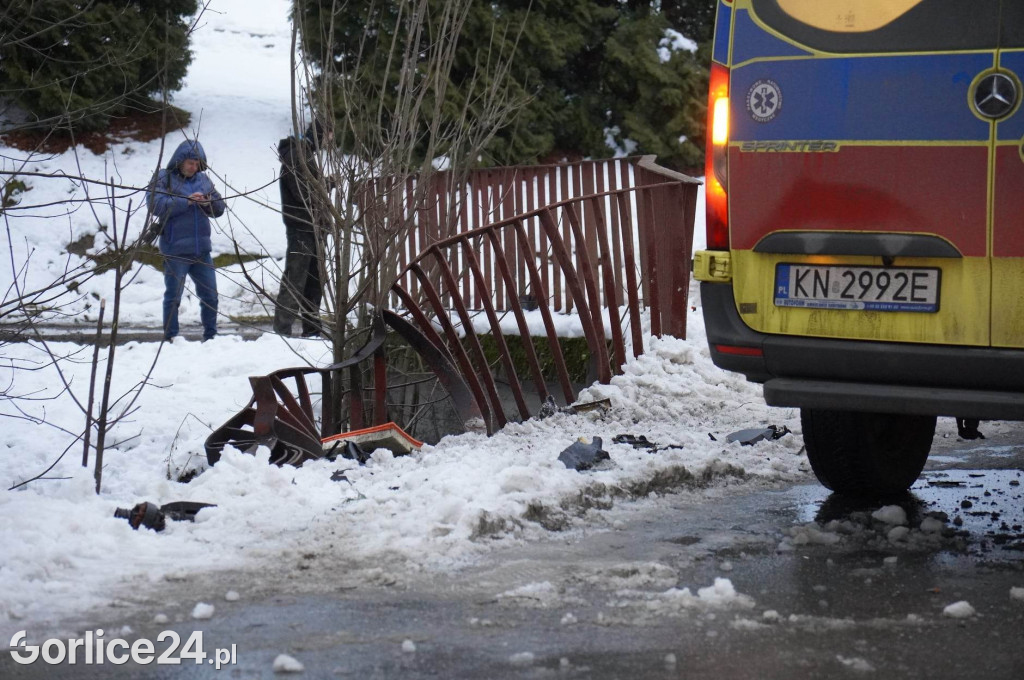 Wypadek w miejscowości Łosie