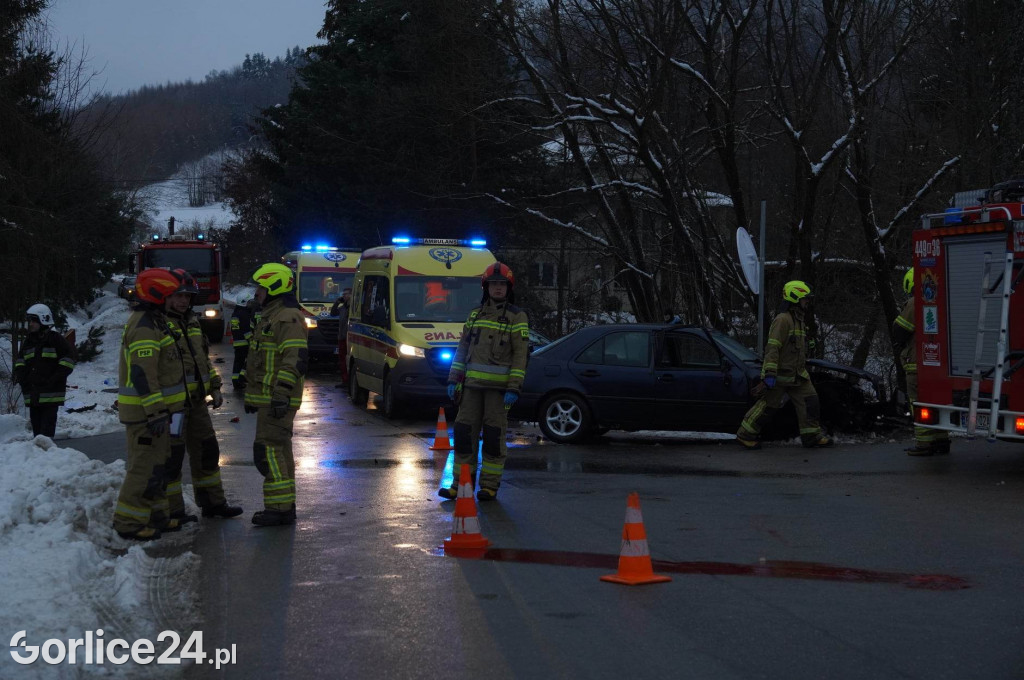 Wypadek w miejscowości Łosie