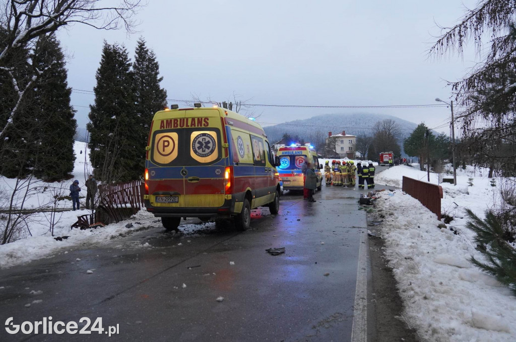 Wypadek w miejscowości Łosie
