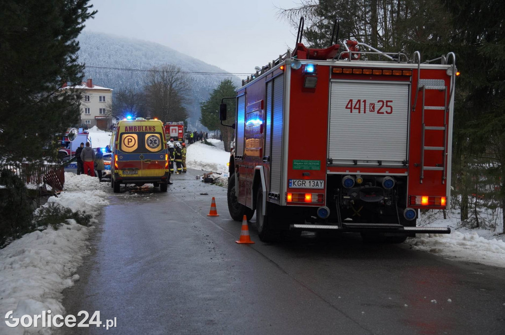 Wypadek w miejscowości Łosie