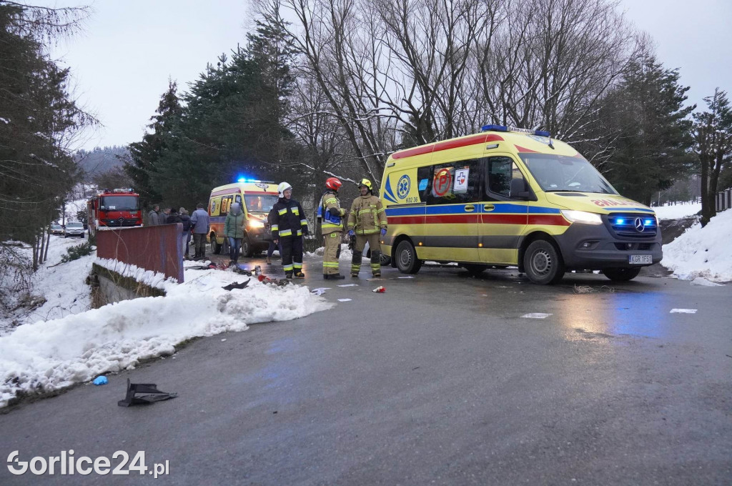 Wypadek w miejscowości Łosie