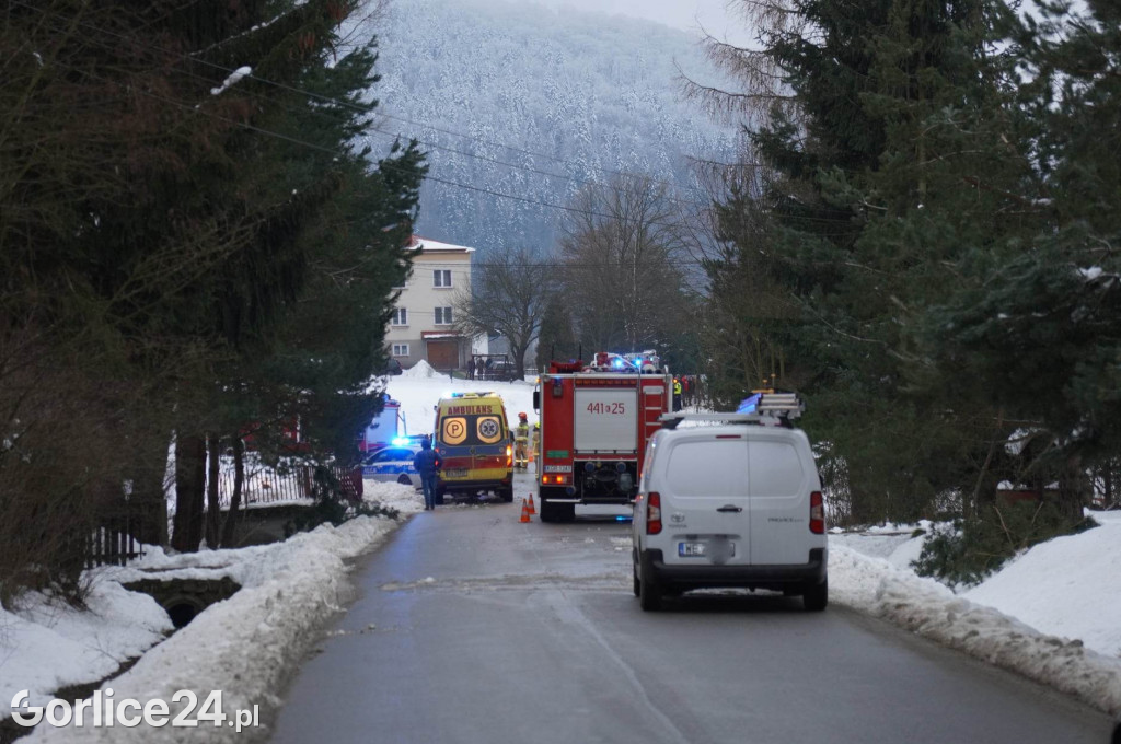 Wypadek w miejscowości Łosie