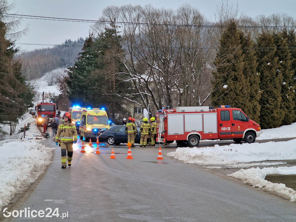 Wypadek w miejscowości Łosie