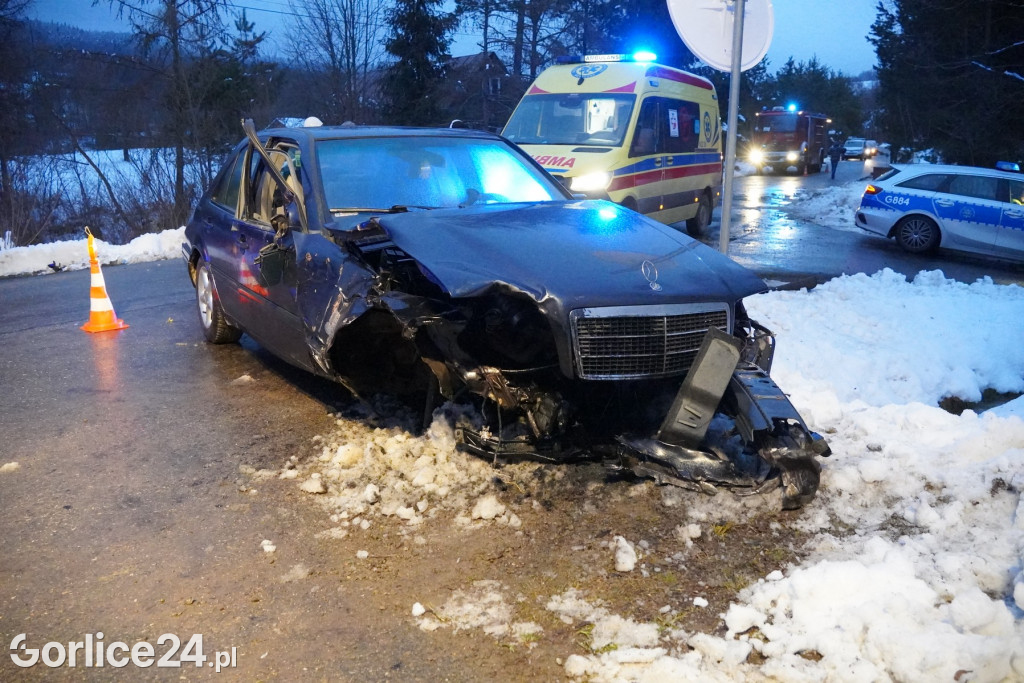 Wypadek w miejscowości Łosie