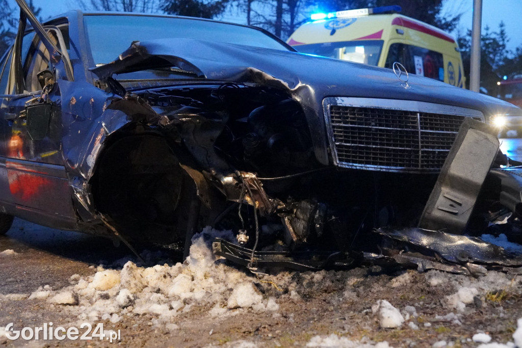 Wypadek w miejscowości Łosie