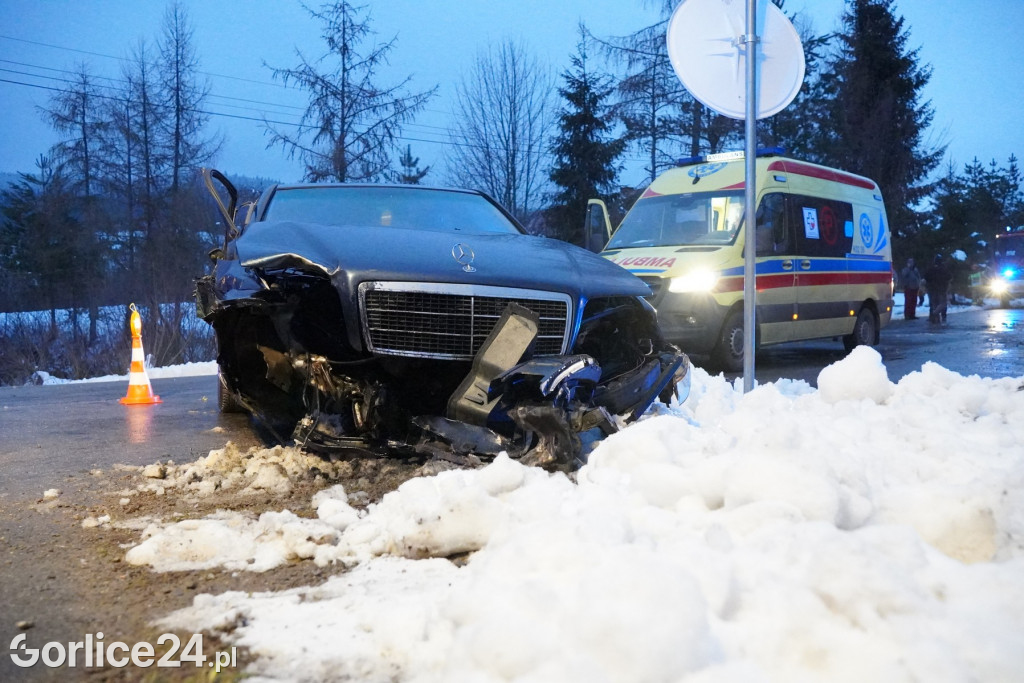 Wypadek w miejscowości Łosie