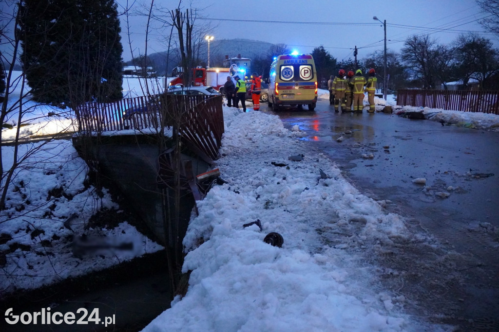 Wypadek w miejscowości Łosie