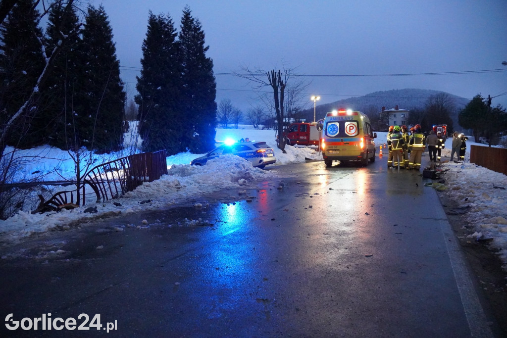 Wypadek w miejscowości Łosie