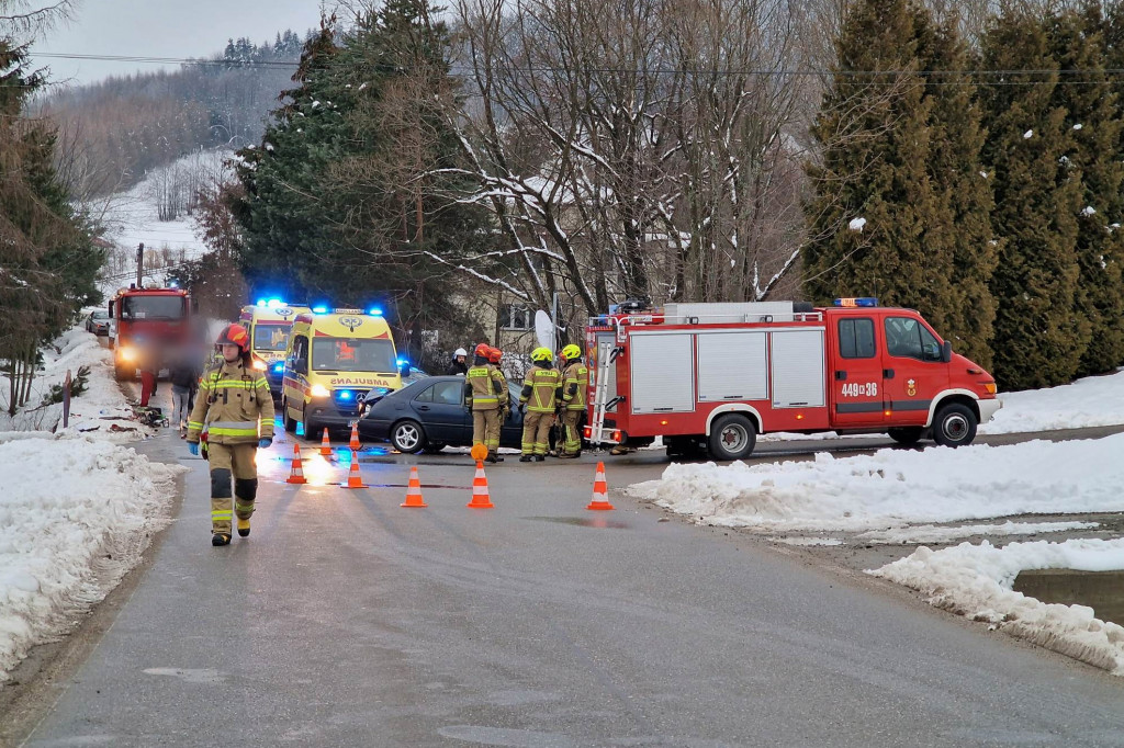 Wypadek w miejscowości Łosie