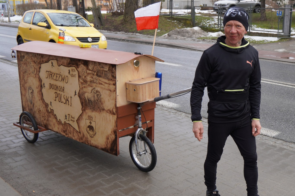 Paweł Kuryło przebiegł przez Gorlice (13.02.)