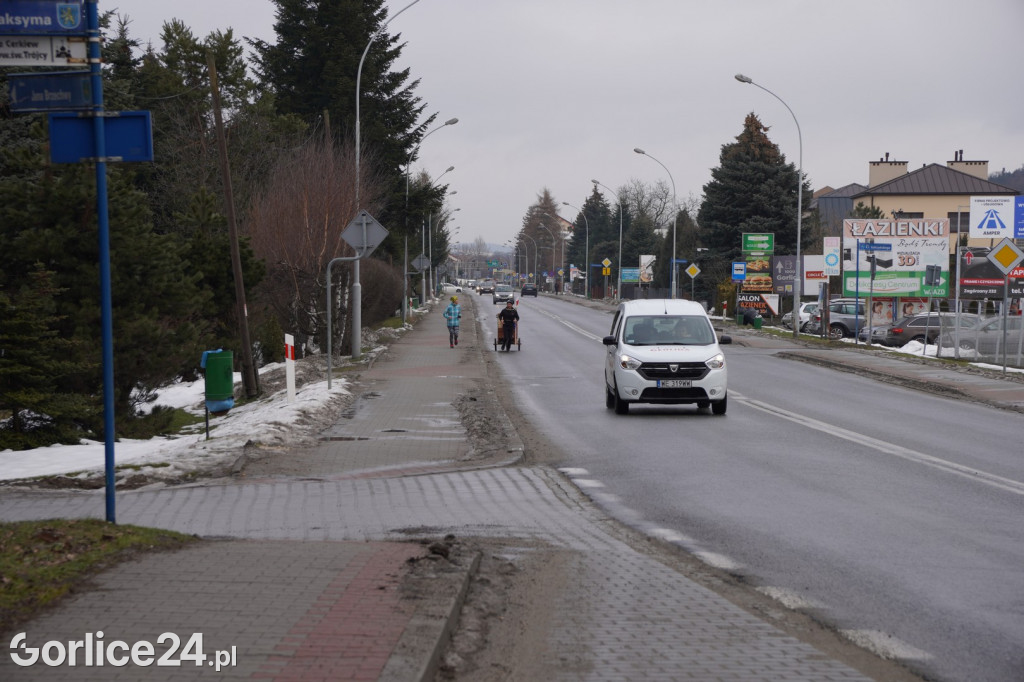 Paweł Kuryło przebiegł przez Gorlice (13.02.)