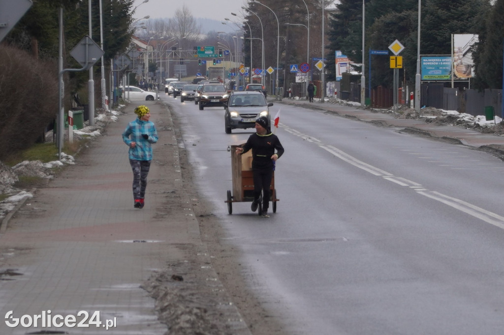 Paweł Kuryło przebiegł przez Gorlice (13.02.)