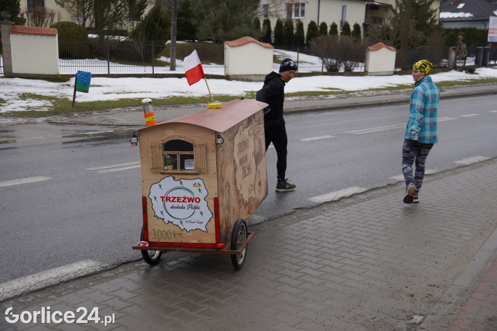 Paweł Kuryło przebiegł przez Gorlice (13.02.)