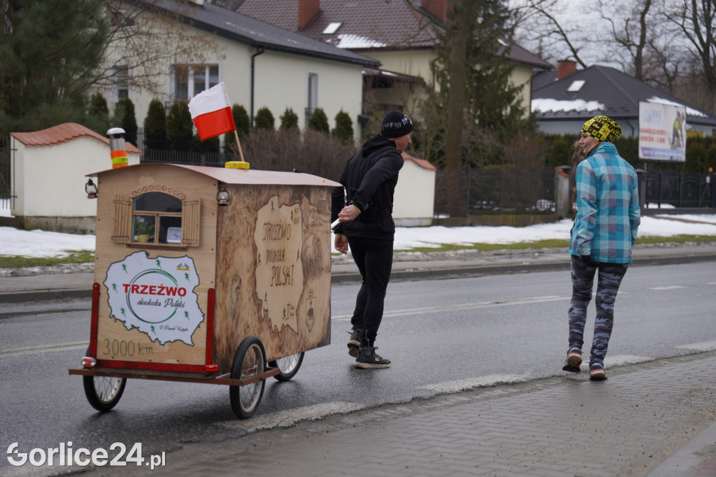 Paweł Kuryło przebiegł przez Gorlice (13.02.)