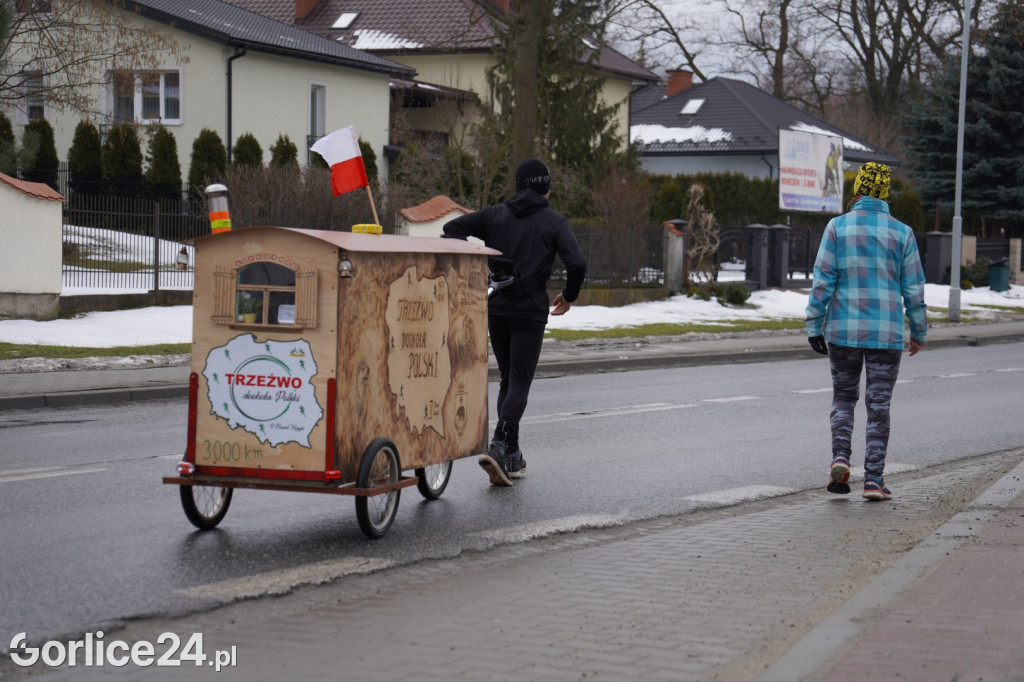 Paweł Kuryło przebiegł przez Gorlice (13.02.)