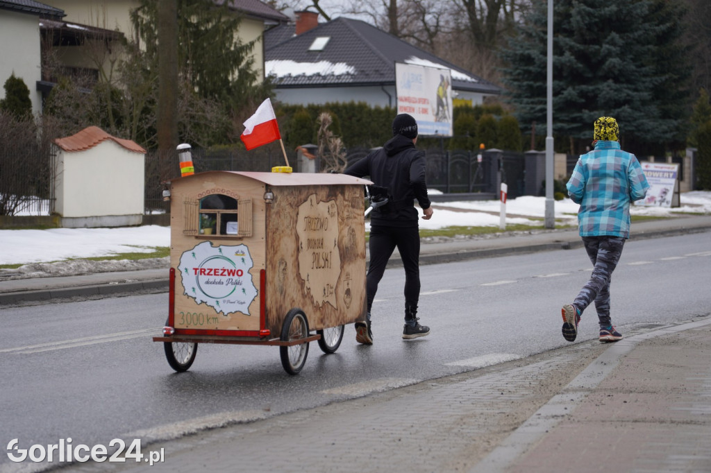 Paweł Kuryło przebiegł przez Gorlice (13.02.)