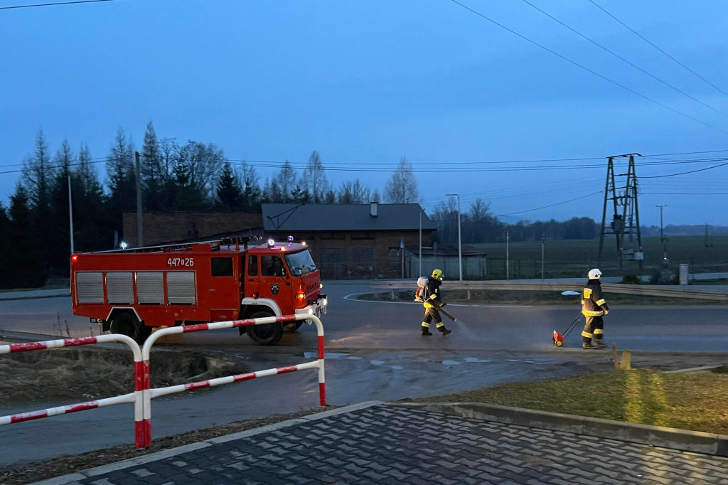 Plama oleju w Lipinkach (17.02)