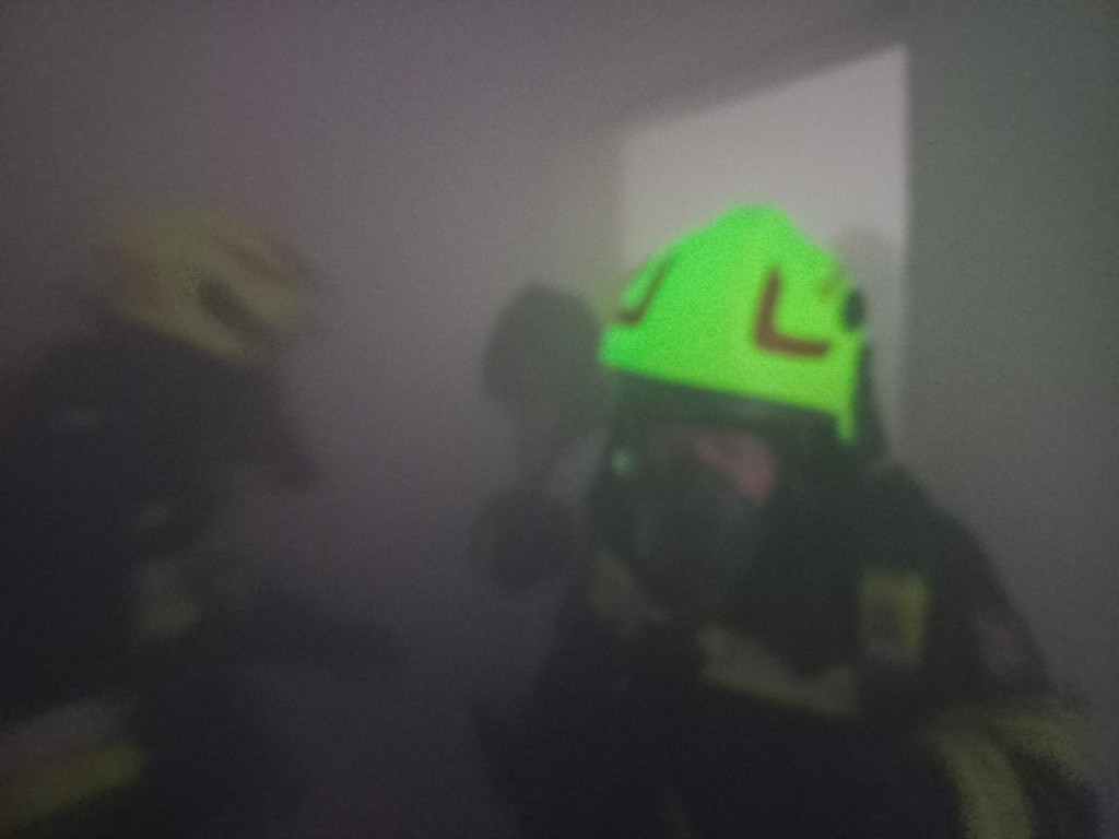 Ćwiczenia strażaków w Moszczenicy (18.02.)