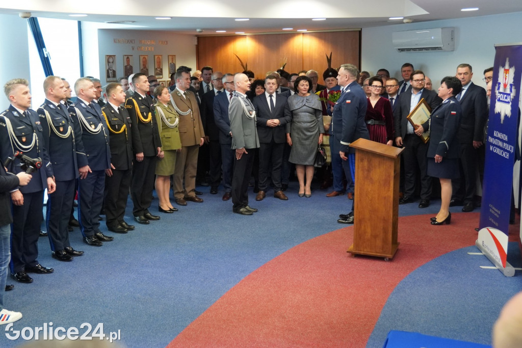 Pożegnanie Komendant KPP w Gorlicach (23.02.)