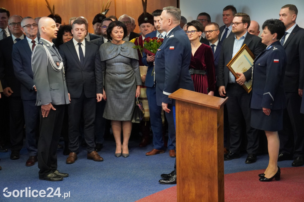 Pożegnanie Komendant KPP w Gorlicach (23.02.)