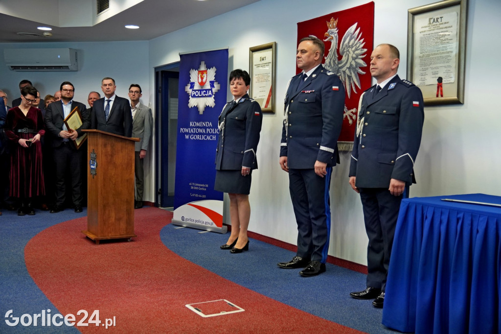 Pożegnanie Komendant KPP w Gorlicach (23.02.)