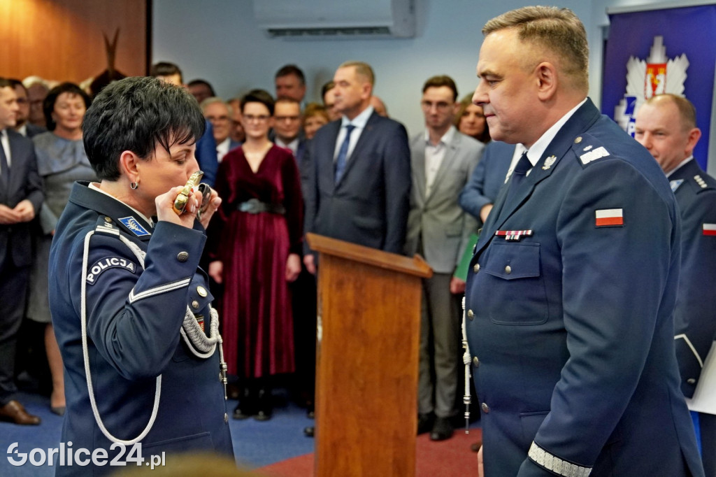 Pożegnanie Komendant KPP w Gorlicach (23.02.)