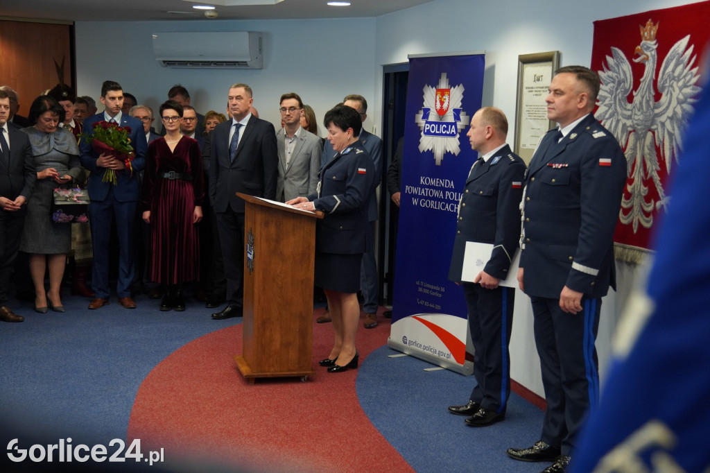 Pożegnanie Komendant KPP w Gorlicach (23.02.)
