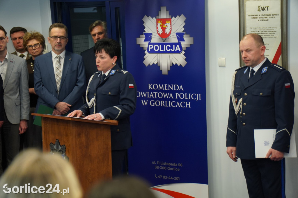 Pożegnanie Komendant KPP w Gorlicach (23.02.)
