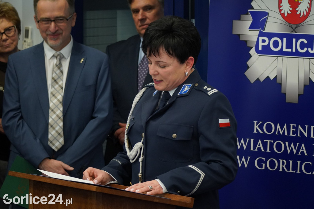 Pożegnanie Komendant KPP w Gorlicach (23.02.)