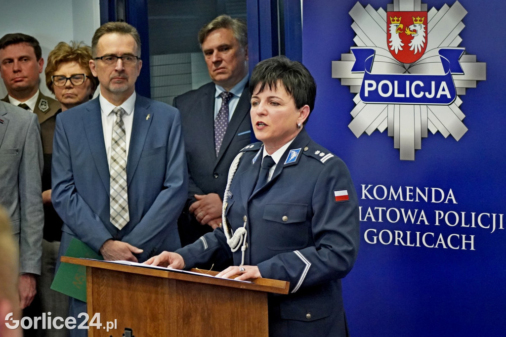 Pożegnanie Komendant KPP w Gorlicach (23.02.)