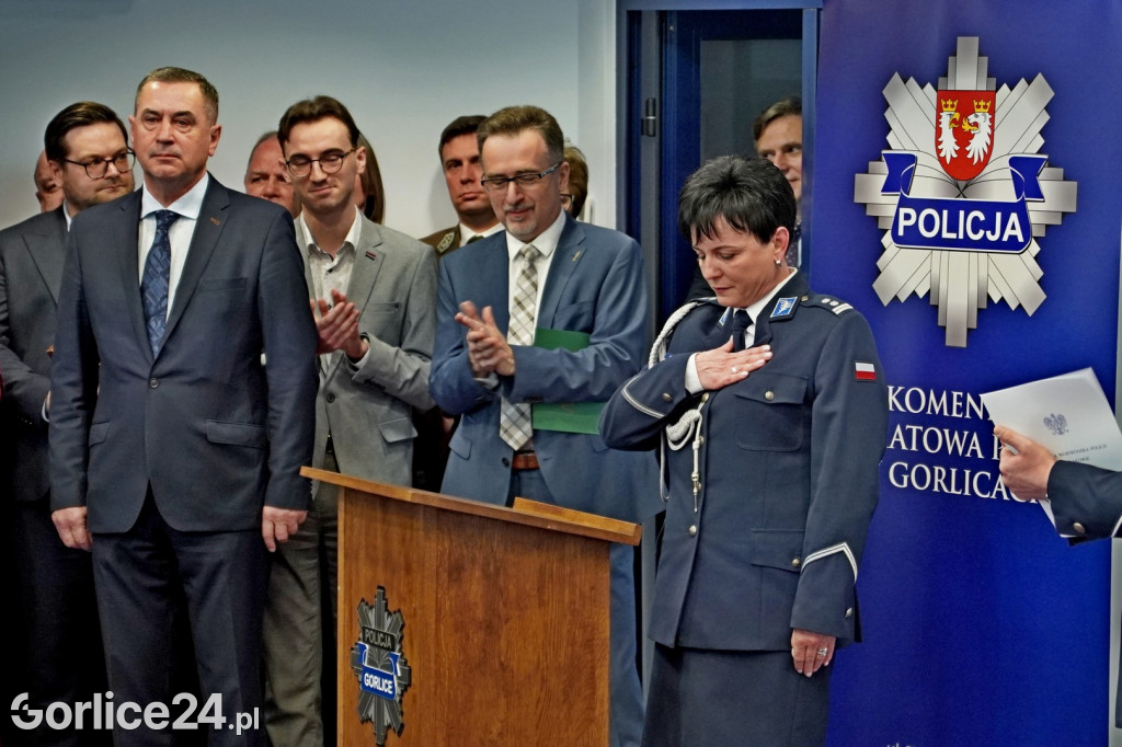 Pożegnanie Komendant KPP w Gorlicach (23.02.)