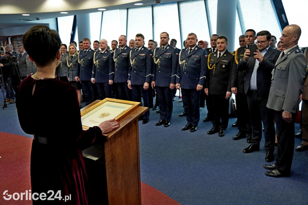 Pożegnanie Komendant KPP w Gorlicach (23.02.)
