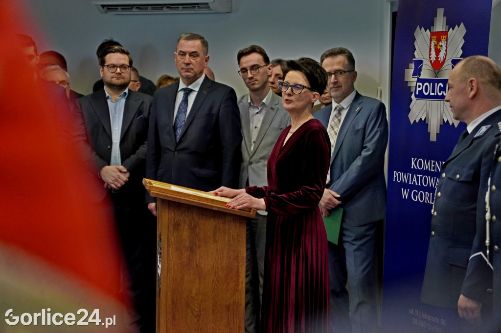 Pożegnanie Komendant KPP w Gorlicach (23.02.)