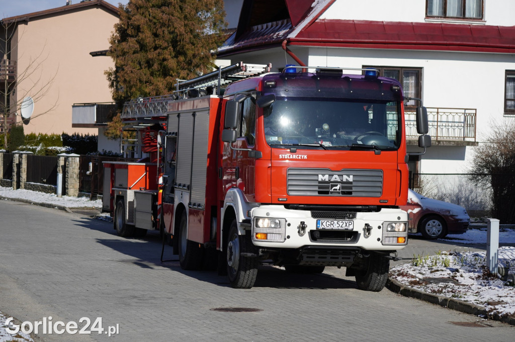 Pożar sadzy na osiedlu Królów 12.03.