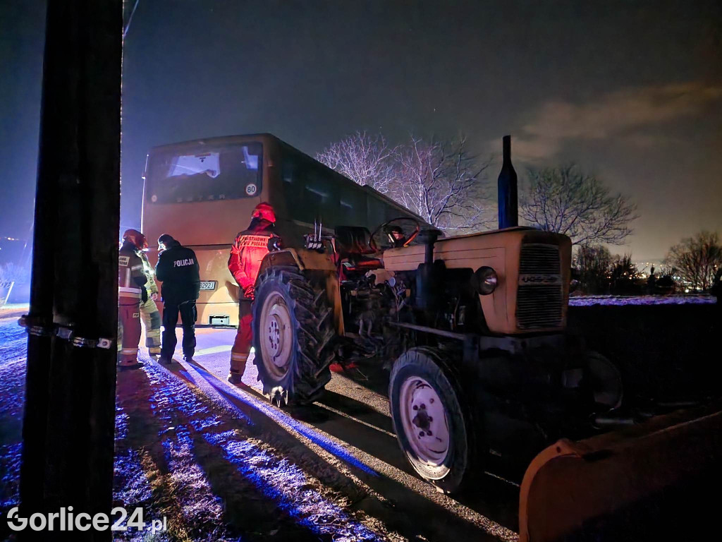Gorlice. Zdarzenie drogowe z udziałem autokaru