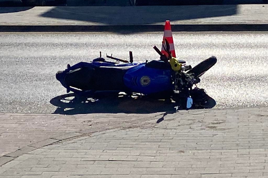 Biecz - zderzenie motocyklisty z osobówką (17.03.)