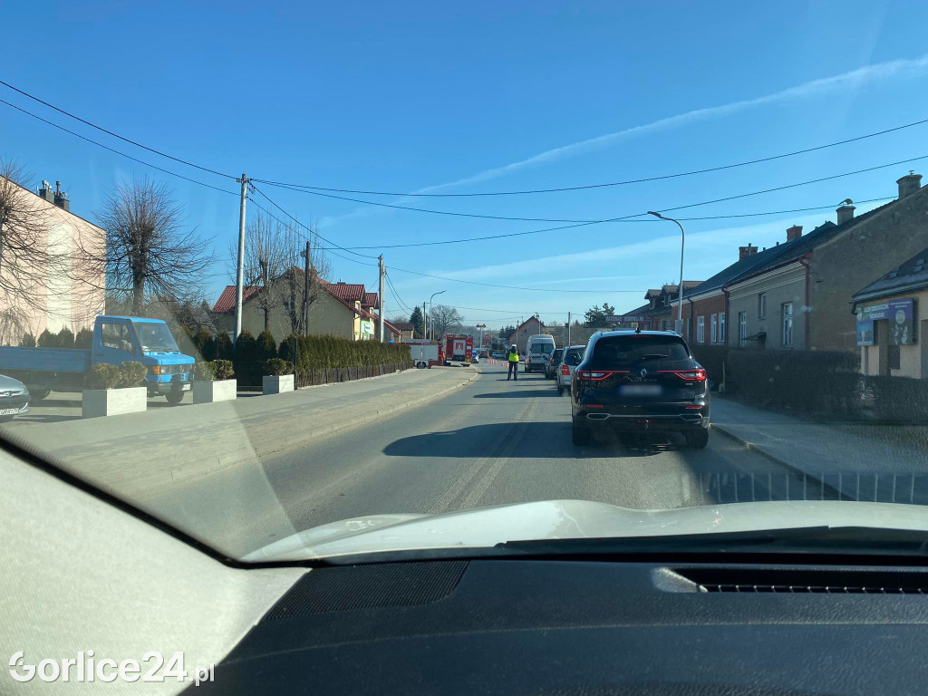 Biecz - zderzenie motocyklisty z osobówką (17.03.)