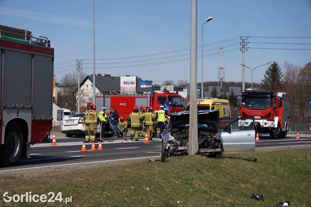 Poważny wypadek na obwodnicy Gorlic