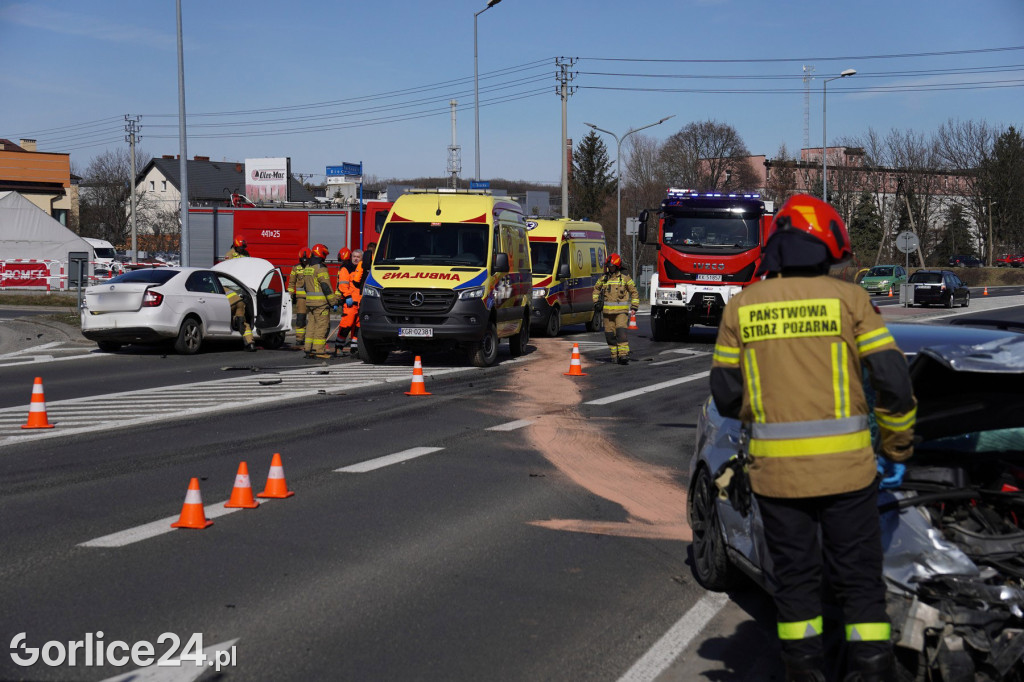 Poważny wypadek na obwodnicy Gorlic