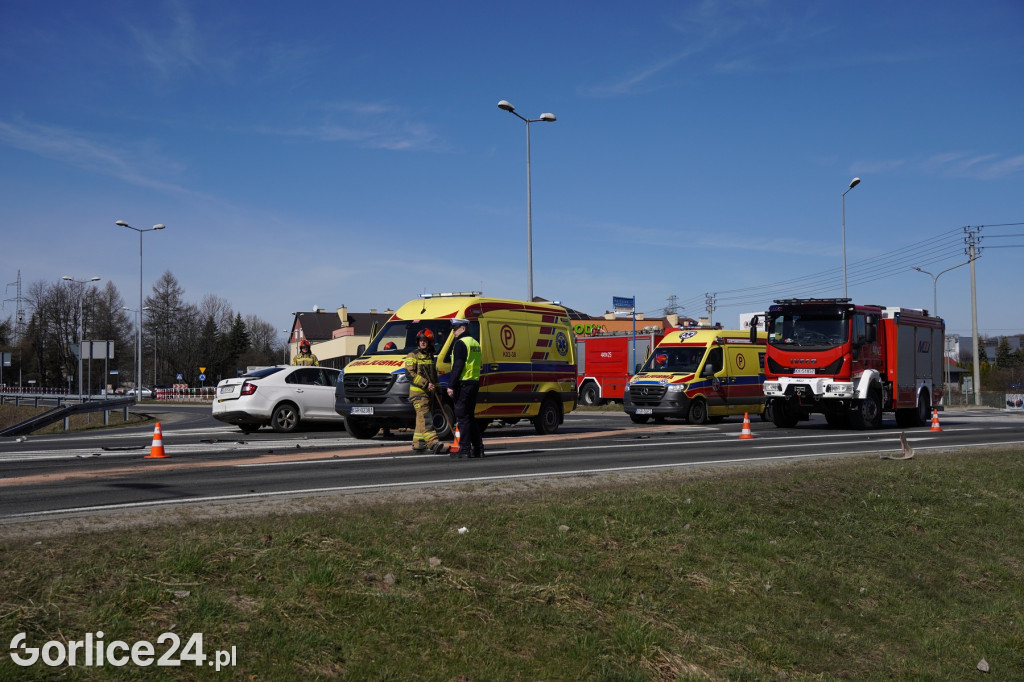 Poważny wypadek na obwodnicy Gorlic