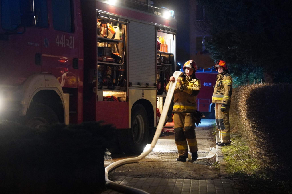 Pożar w bloku przy ulicy Konopnickiej