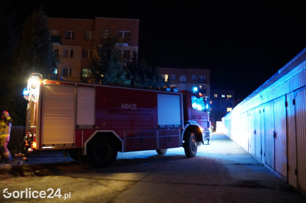 Pożar w bloku przy ulicy Konopnickiej