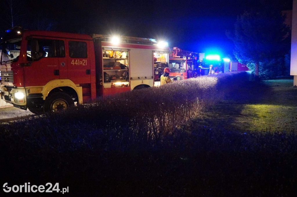 Pożar w bloku przy ulicy Konopnickiej