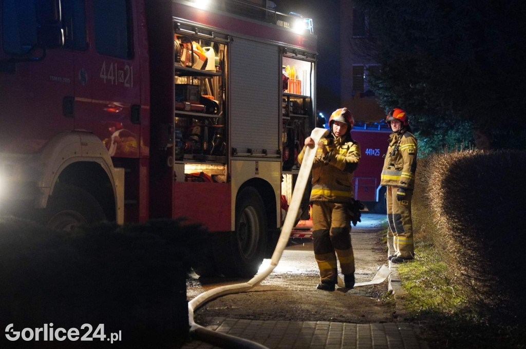 Pożar w bloku przy ulicy Konopnickiej