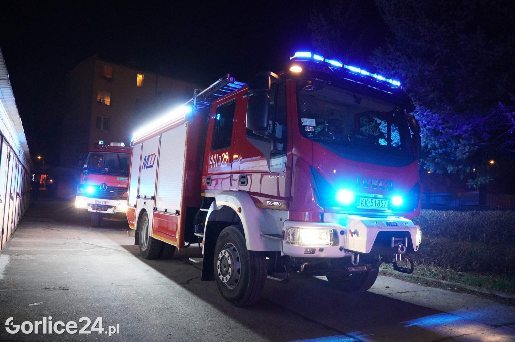 Pożar w bloku przy ulicy Konopnickiej