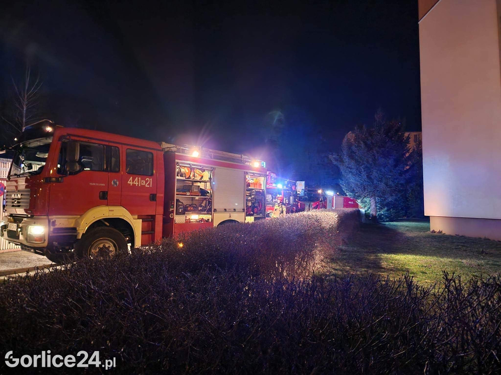 Pożar w bloku przy ulicy Konopnickiej