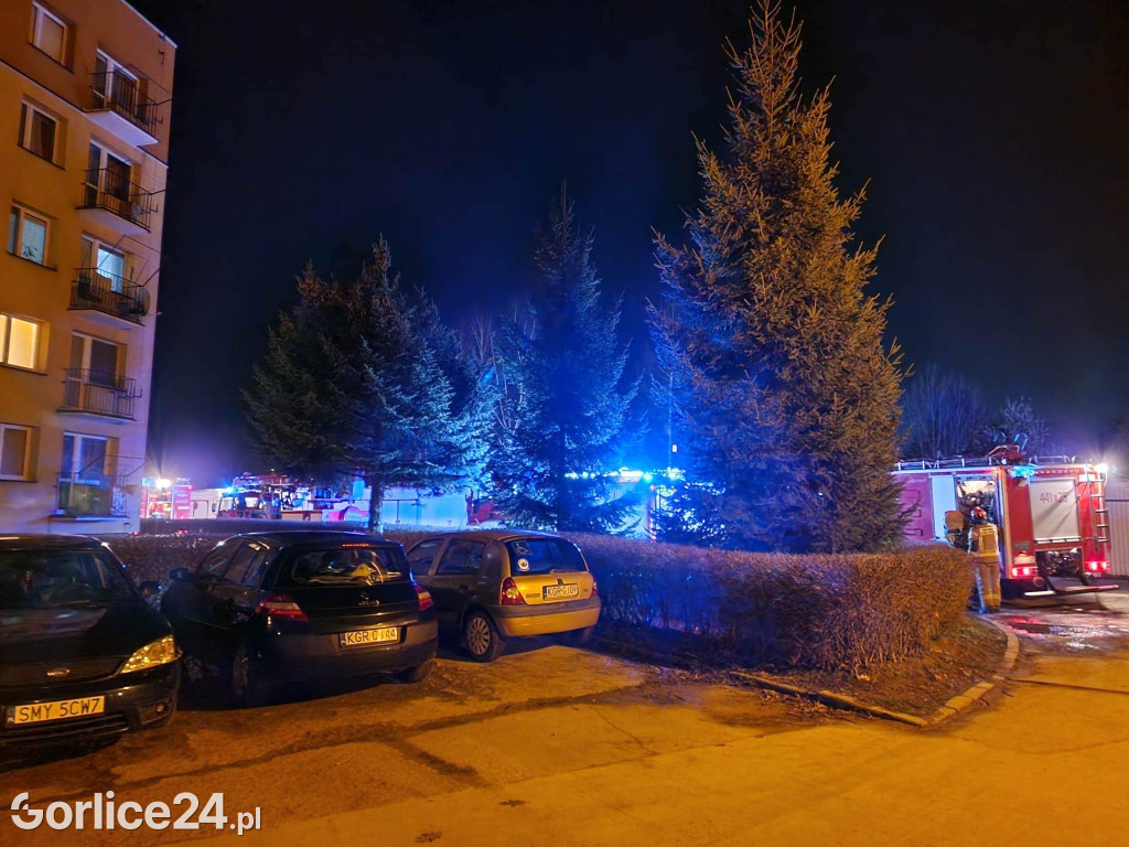 Pożar w bloku przy ulicy Konopnickiej