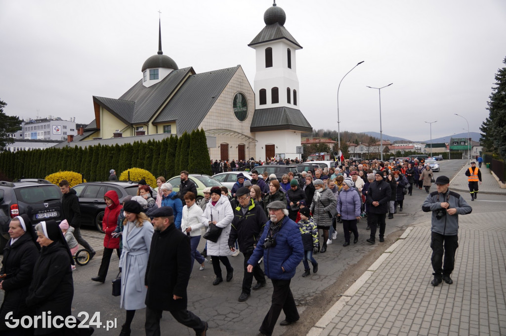 Gorlice. Marsz w obronie Jana Pawła II