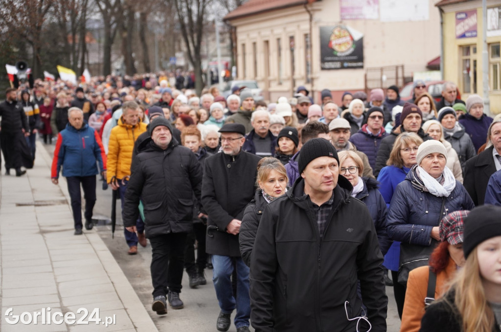 Gorlice. Marsz w obronie Jana Pawła II